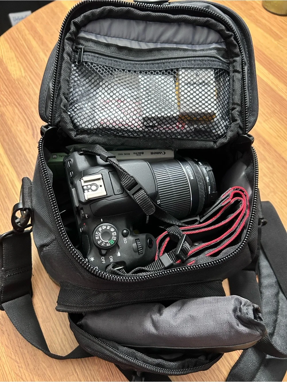 Canon Rebel DSLR Camera Kit with Black Body and Accessories. (1235)